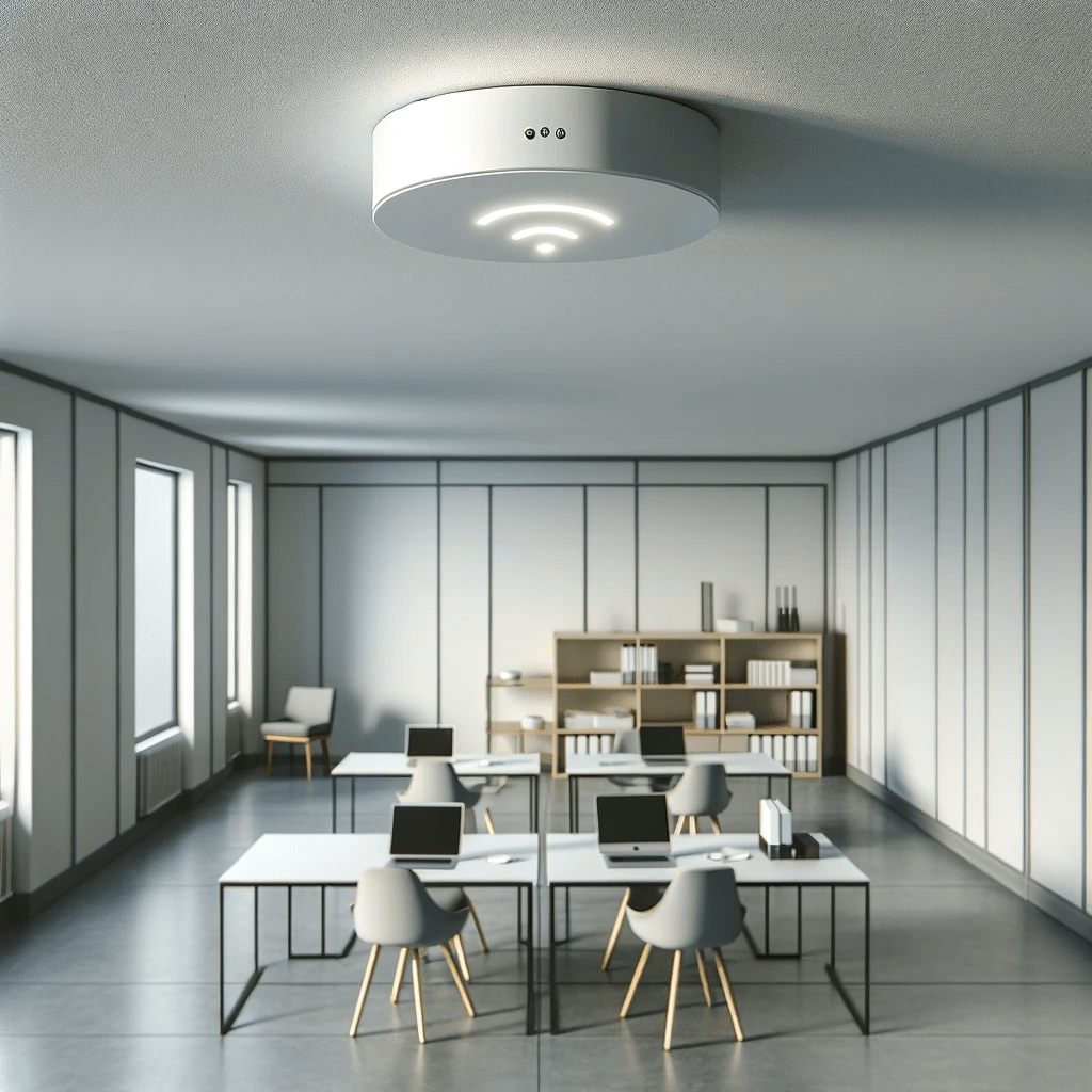 wifi access point mounted on roof business wifi access point in office