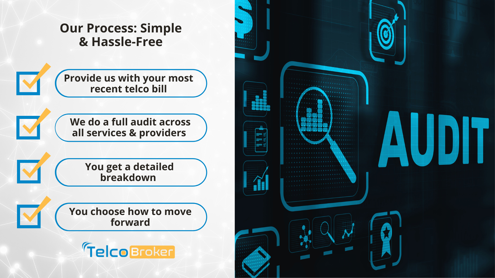 Our Process Simple and Hassle-Free cloud business internet