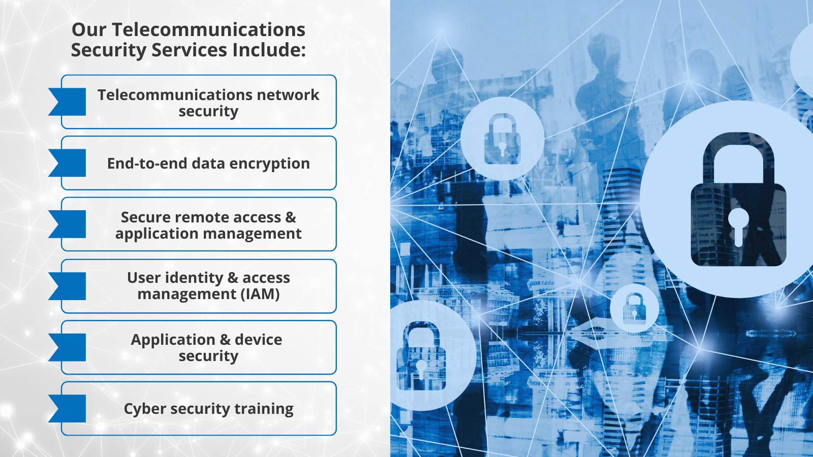 Our Telecommunications Security Services Include business internet switch