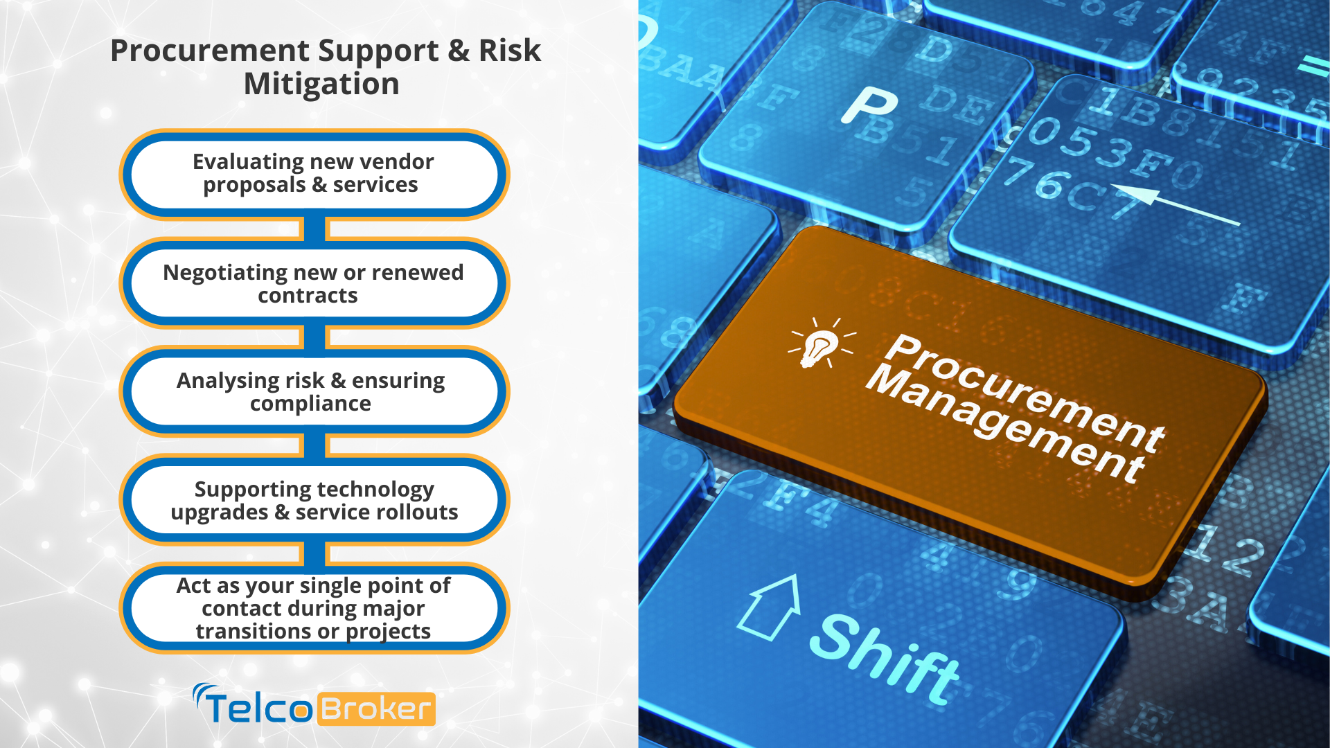 Procurement Support and Risk Mitigation cloud business internet