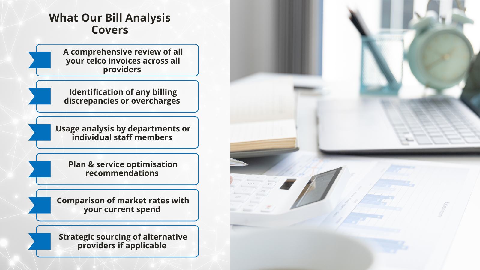 What Our Bill Analysis Covers cloud business internet